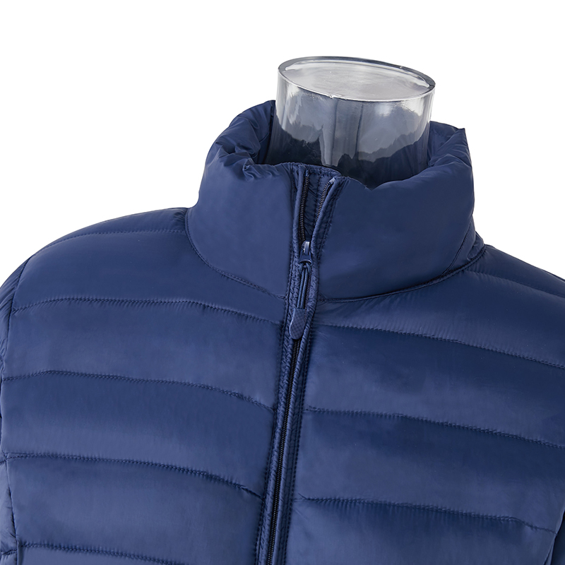 Chaqueta plegable de invierno ultraligera para mujer, chaqueta de plumas de pato de ganso azul marino, abrigo para mujer (1)
