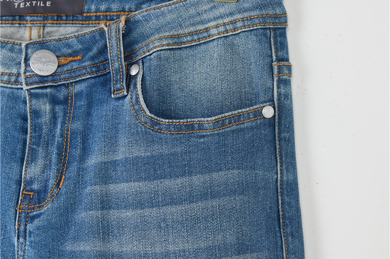 Төмен белді қара созылатын джинсы бөксені көтеретін әйелдерге арналған джинсы шалбар (2)