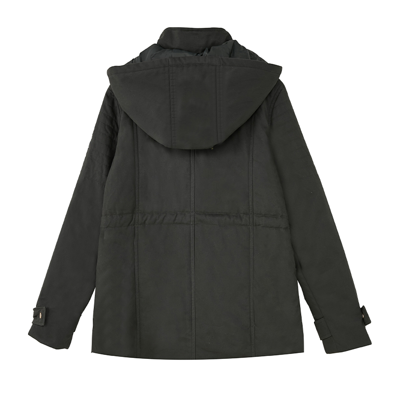 Jachetă Bărbat Jachetă De Iarnă Culoare Solidă Rezistent La Vânt Cald Bărbați Stil Lung Parka