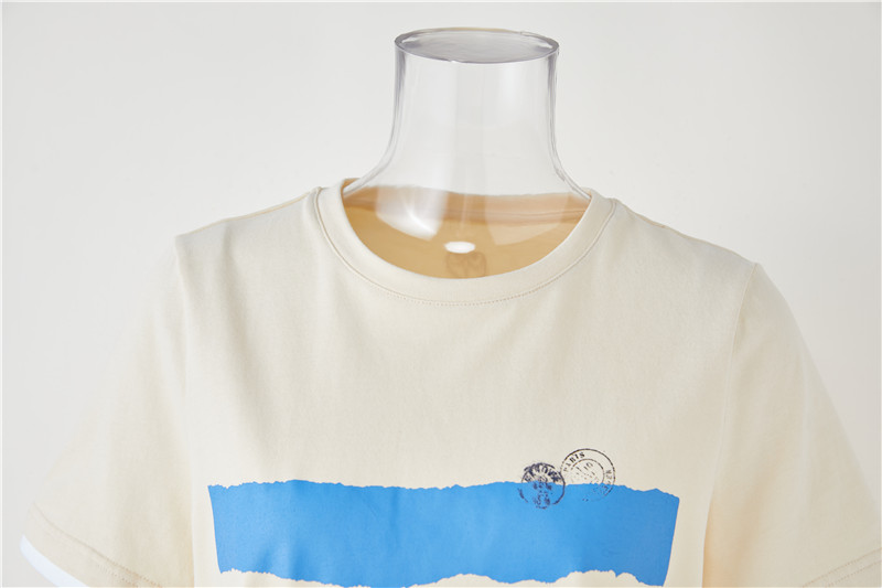 Wholesale 2022 Fashion short-sleeved T-shirt varume nevakadzi vepamusoro (2)
