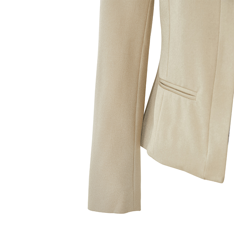 Women Fashion Plaid Blazer Elegant Coat Suit (3)