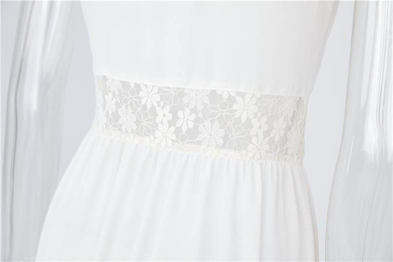 fustan me porosi triko e thurur me jakë të rrumbullakët, pa mëngë, bel i rastësishëm, fustan veror i gjatë elegant seksi i bardhë (6)