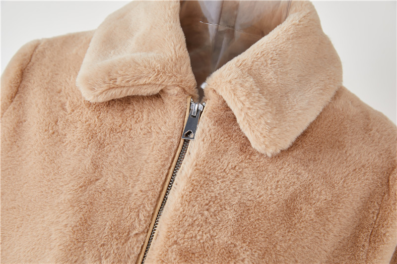 Flash Sale Spliced Women's Winter Causal Warm Coats Long Sleeve Fur Sexy Evening Party Coat For Women (5)
