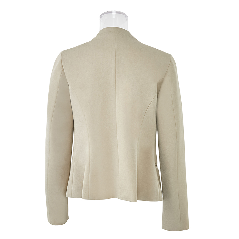 Women Fashion Plaid Blazer Elegant Coat Suit (5)